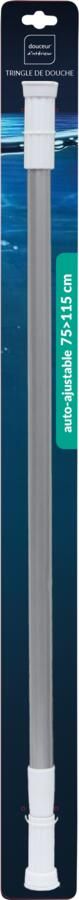Coppens Douchestang douchegordijnenstang aluminium chrome 75-115cm