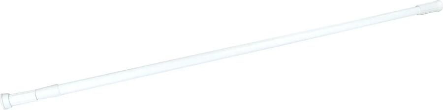 Coppens Douchestang douchegordijnenstang aluminium wit 75-115 cm