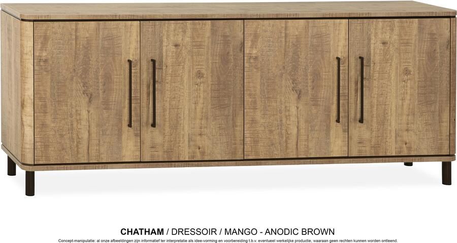 Coppens Dressoir Chatham 4 deurs