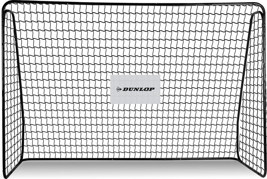 Dunlop Voetbaldoel 300 x 205 x 120 CM Metaal Voetbaltrainingsmateriaal Zwart