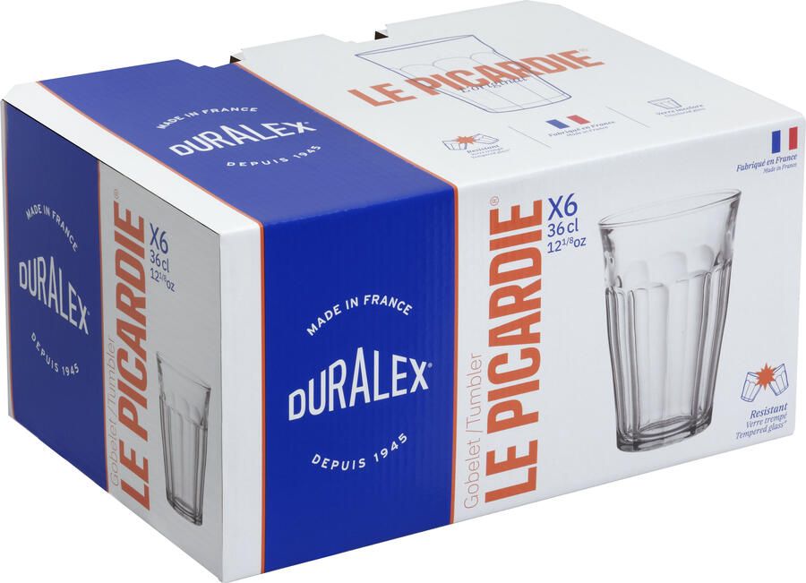 Duralex Picardie Longdrinkglas 360 ml Gehard glas 6 stuks - Foto 3