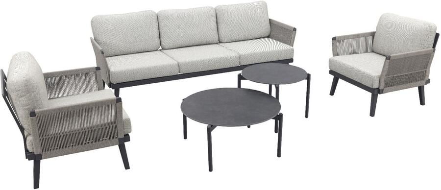 Coppens Qopps Elion loungeset met Dagoo koffietafeltjes