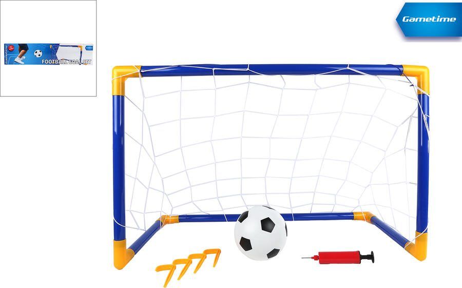 Coppens Gametime voetbaldoel met bal en pomp 79x50x43cm