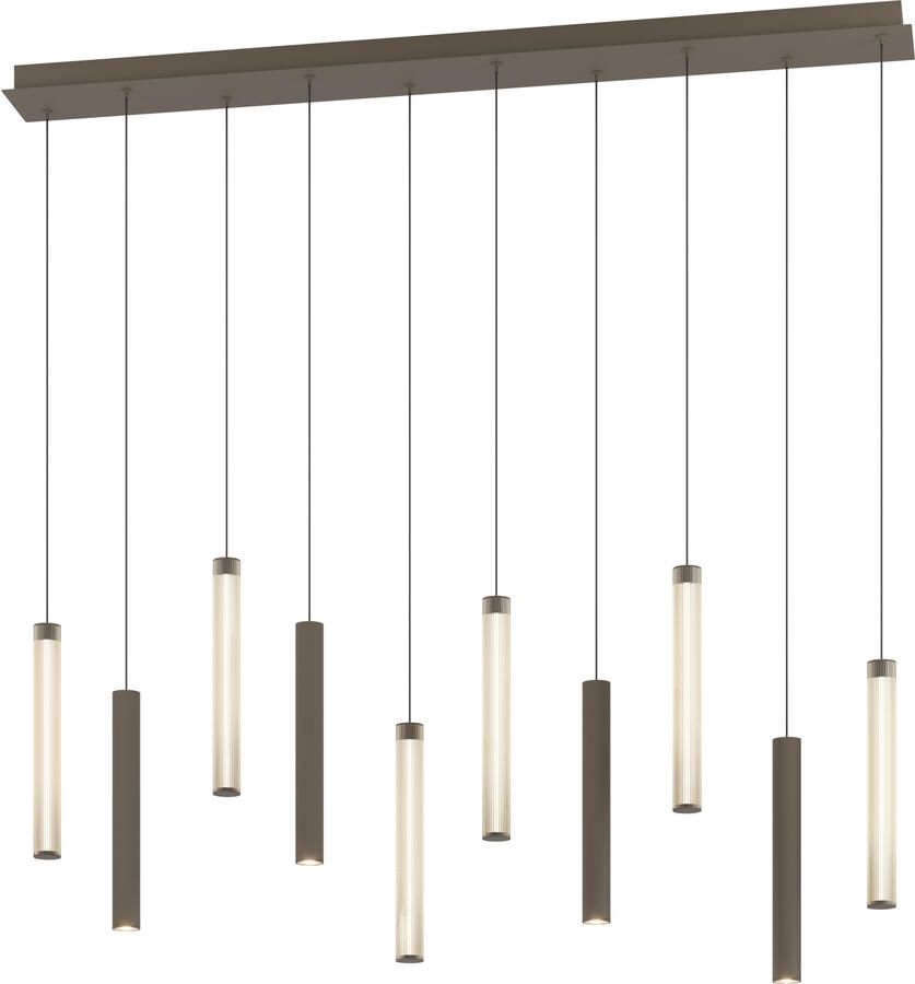 Coppens Hanglamp Clares brons 10 lichts