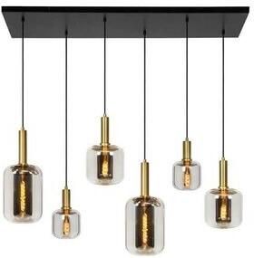 Coppens Joanet hanglamp 6 lichts fume glas