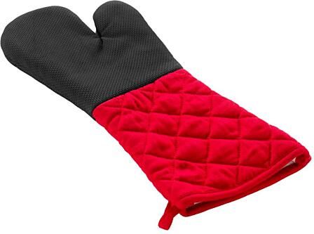 Coppens Ovenhandschoen 40x18 cm zwart-rood