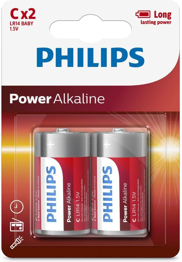 Coppens Philips Power Alkaline C LR14 blister 2