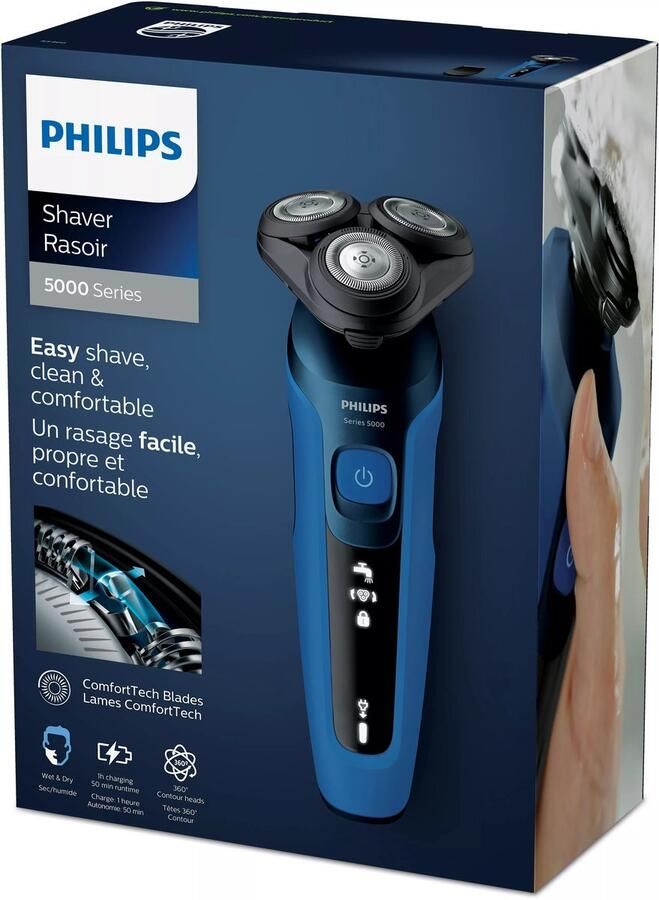 Philips Shaver Series 5000 S5466 17 Scheerapparaat voor mannen Blauw - Foto 2
