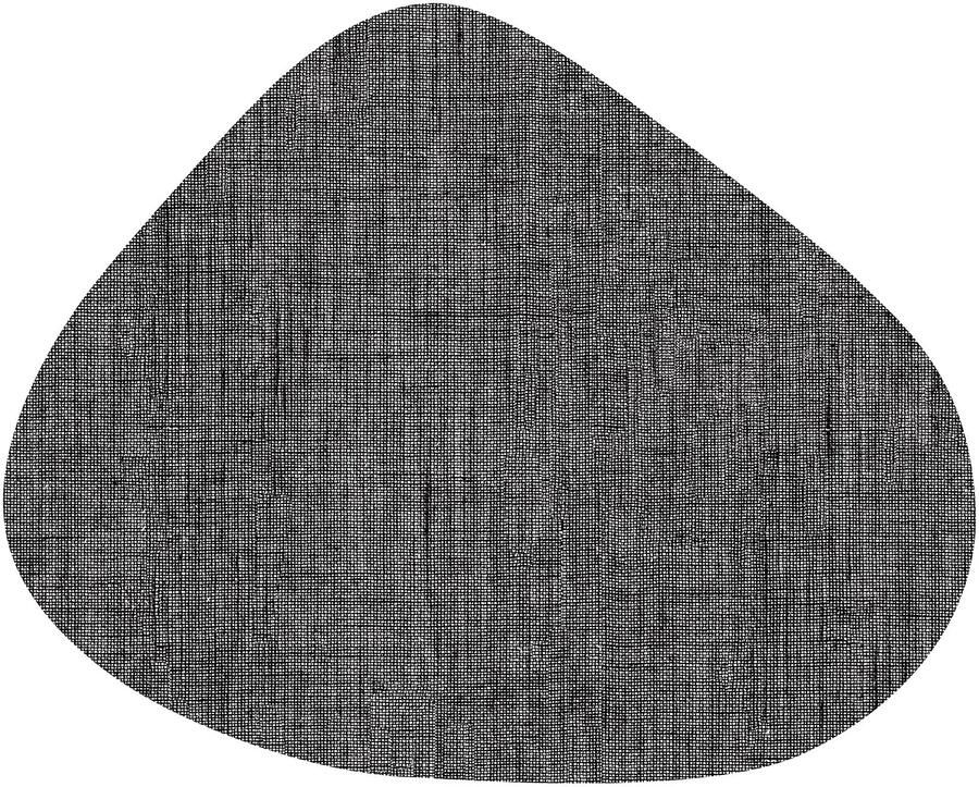 Coppens Placemats Zak curved Zwart