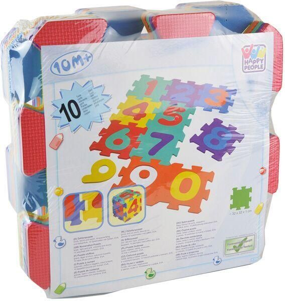 Happy People vloerpuzzel Cijfers junior 31 cm 20-delig