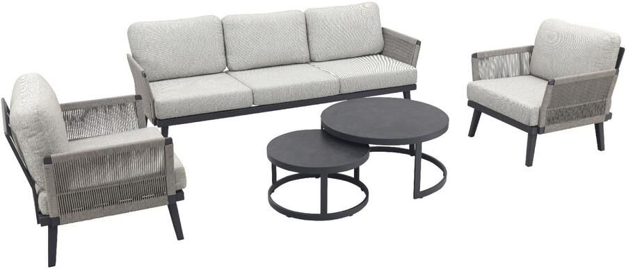 Qopps Elion loungeset met Soman koffietafel set