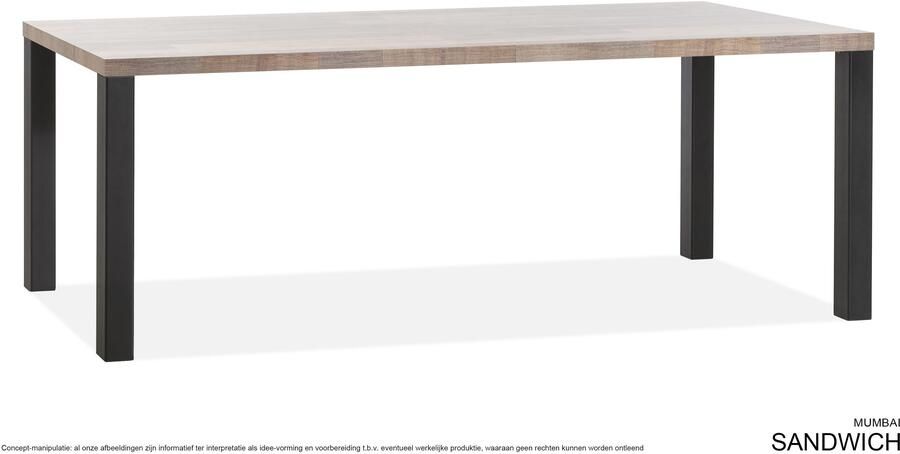 Coppens Sandwich eetkamertafel 190x90