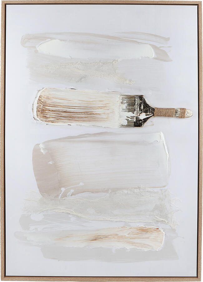 Coppens Schilderij Verf Kwast handpainted canvas hout 60x90x3cm