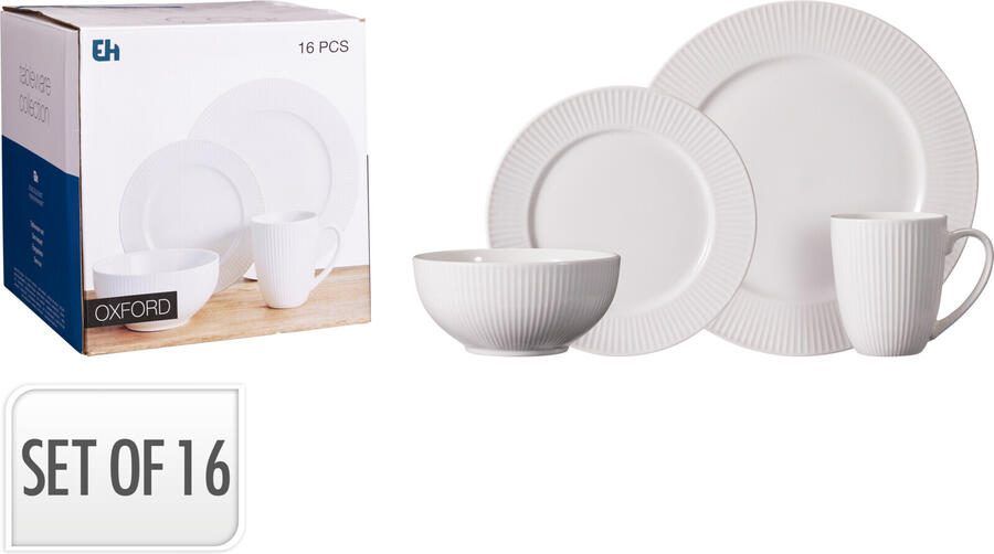 Coppens Serviesset 16 delig new bone porselein