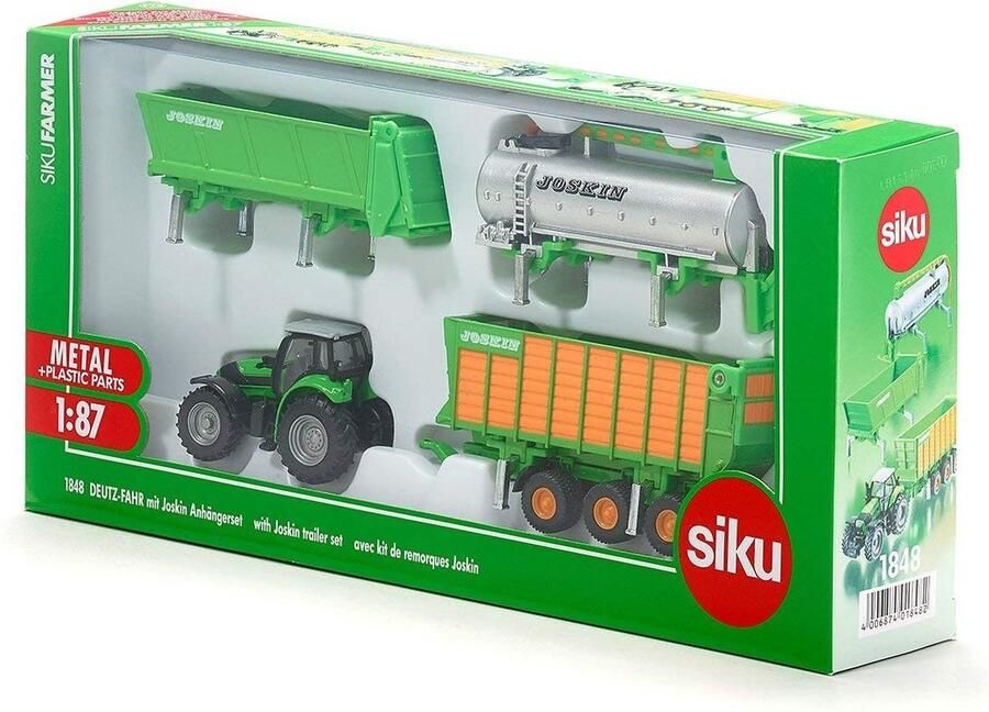 Coppens Siku 1848 Deutz met Joskin aanhangerset 1:87 - Foto 2