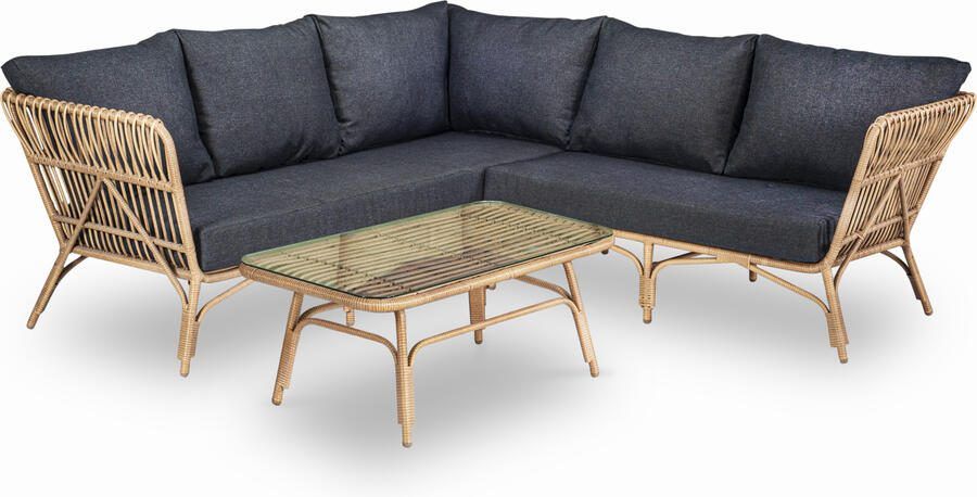 Coppens Stanley hoek loungeset bamboo look
