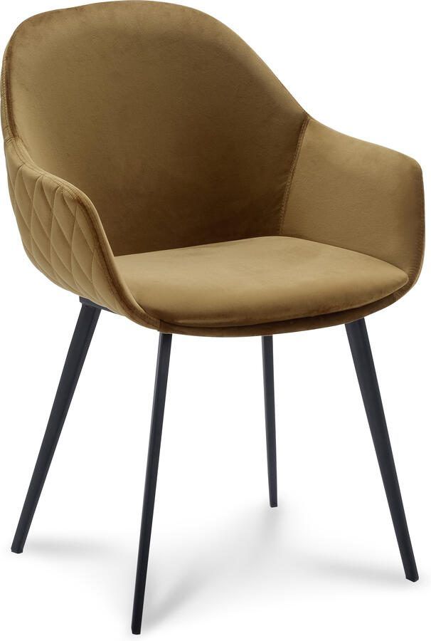 Coppens Stoel Carmen velvet Gold