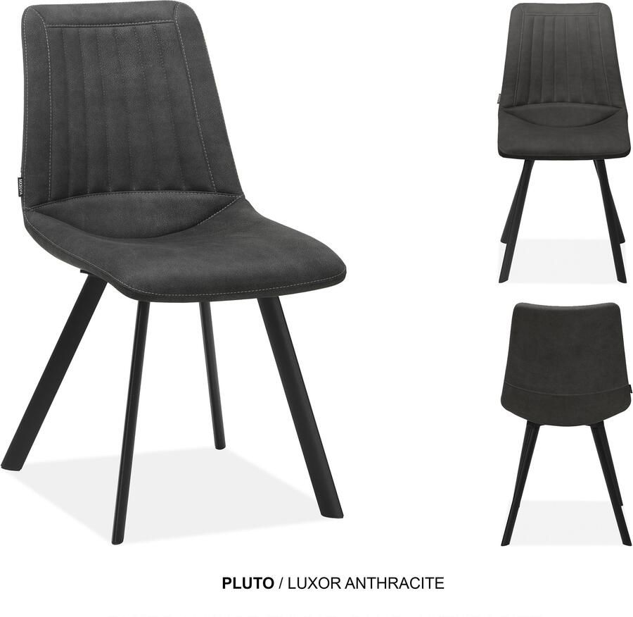 Coppens Stoel Pluto antraciet
