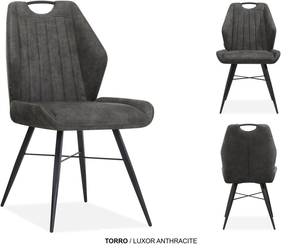 Coppens Stoel Torro antraciet