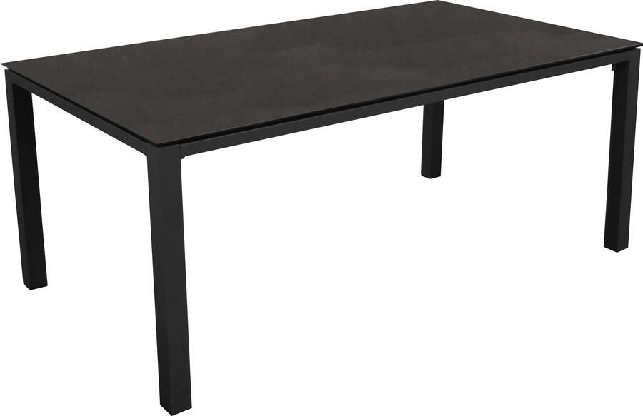 Coppens Stoneo tuintafel 160 x 90 keramiek blad antraciet
