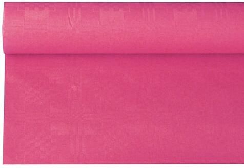 Haza Original tafelkleed damastpapier op rol 1 18 x 8 m donkerroze