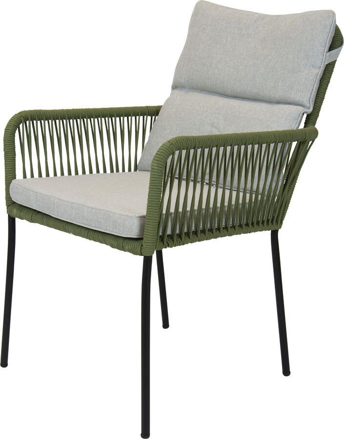 Coppens Teresa dining tuinstoel rope green