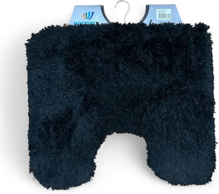 Coppens Toiletmat bergen zwart 50x60 cm