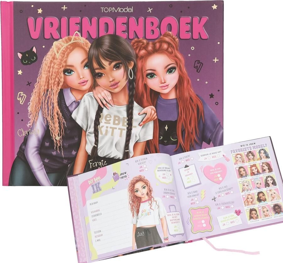Coppens TOPModel vriendenboek REBEL KITTY