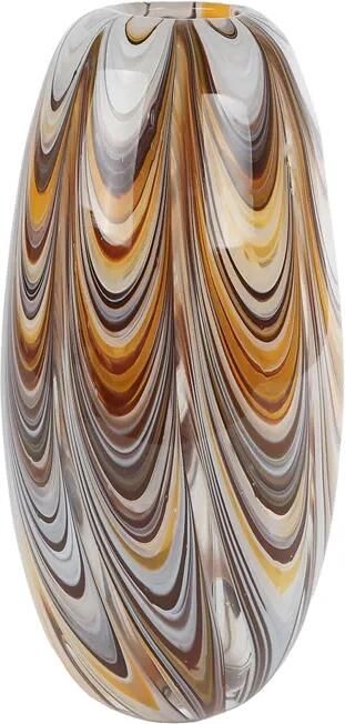 Coppens Vaas Fiene S oranje bruin glas 14x14x29cm