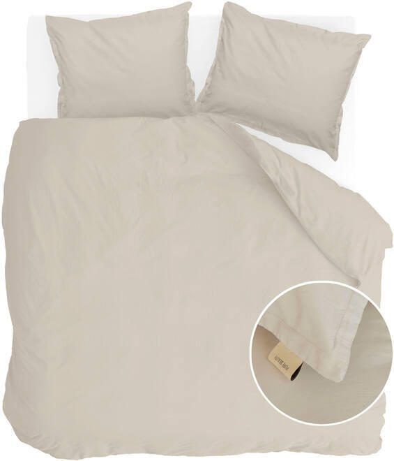 Coppens Walra Dekbedovertrek Vintage Satin zand 200x220
