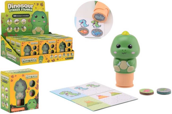Coppens Dinosaurus sticker stamper 100 stickers