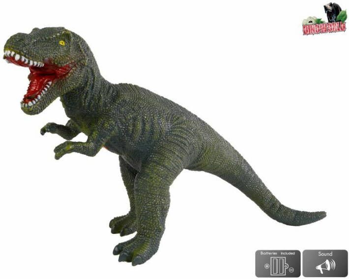 Dino World Dinoworld Dinosaurus T-rex Jongens 57 Cm Rubber Groen