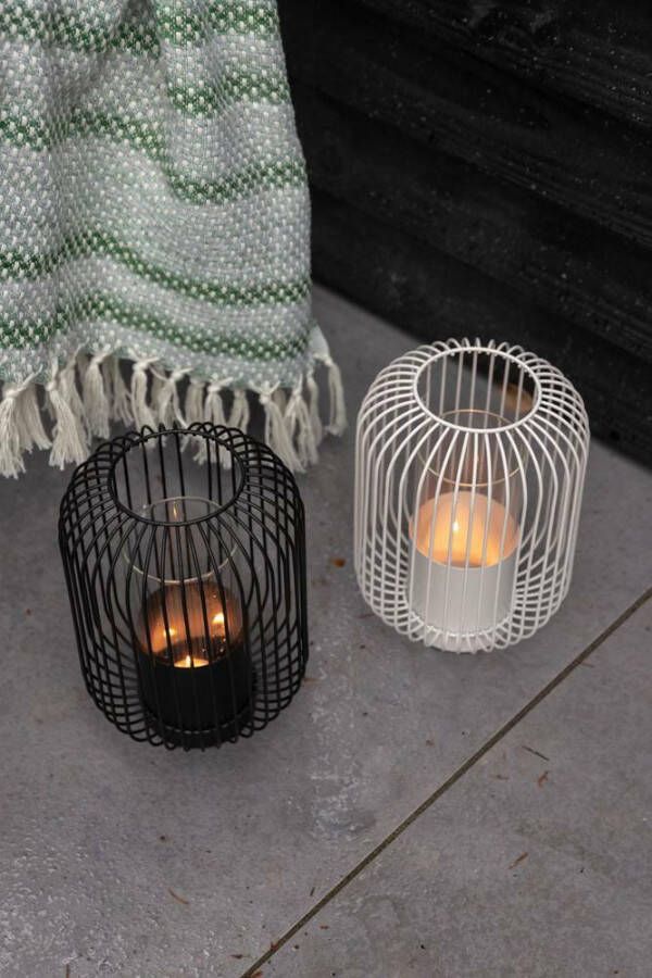 SENZA Draadlantaarn Waxinelichthouder Kaarshouder Zwart