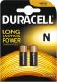Coppens Duracell Alkaline 2 x N 1 5V LR1 MN9100 2 op blister - Thumbnail 1