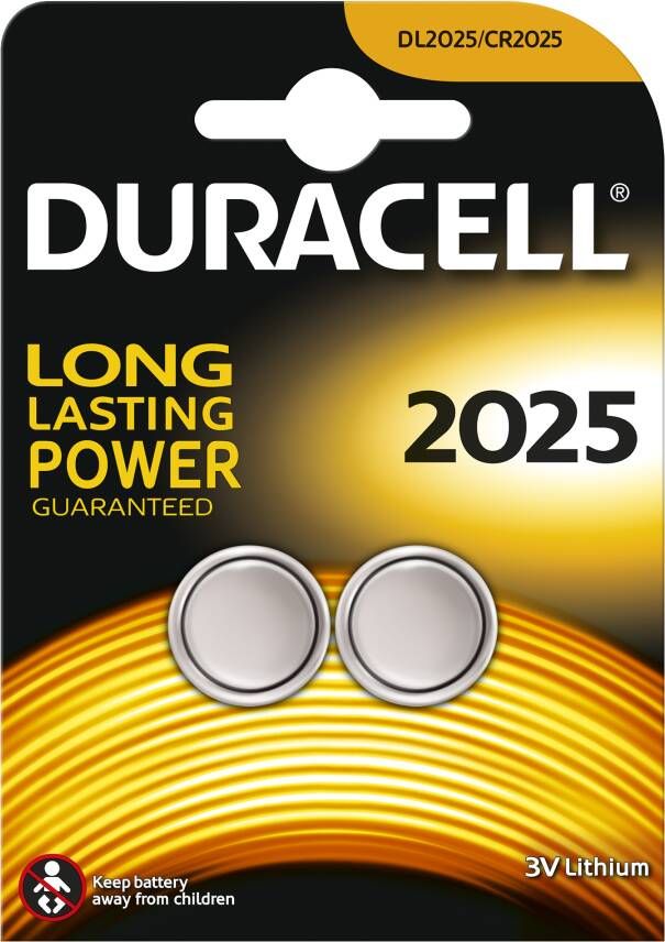 Duracell Specialty 2025 Lithium-knoopcelbatterij 3V 2 stuks