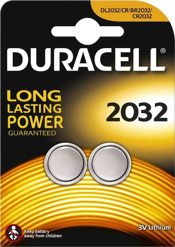 Duracell Specialty 2032 Lithium-knoopcelbatterij 3V 2 stuks