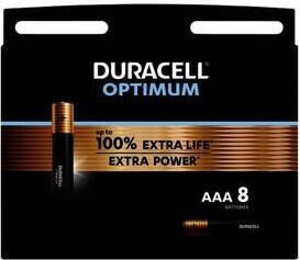 Coppens Duracell Optimum Alkaline AAA 8 pack LR03