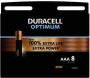 Coppens Duracell Optimum Alkaline AAA 8 pack LR03 - Thumbnail 2