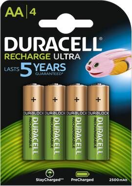 Coppens Duracell Rechargeable Stay Charged AA HR6 2500mAh blister 4 stuks