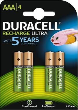 Coppens Duracell Rechargeble Stay Charged AAA HR03 900mAh blister 4 stuks