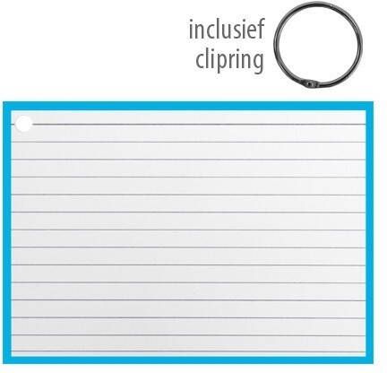 Coppens Flashcards A6 incl. clipring Blauw