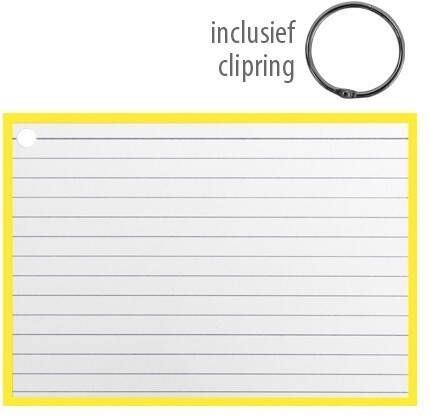 Coppens Flashcards A6 incl. clipring Geel