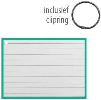 Coppens Flashcards A6 incl. clipring Groen