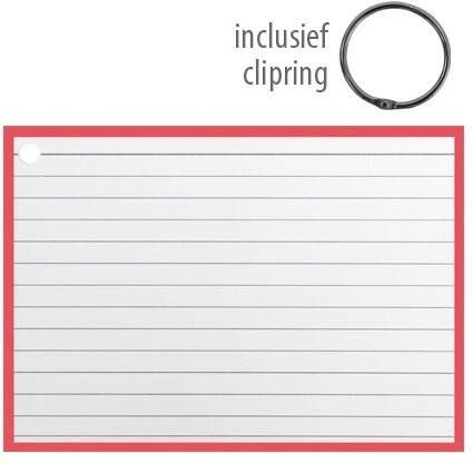 Coppens Flashcards A6 incl. clipring Rood