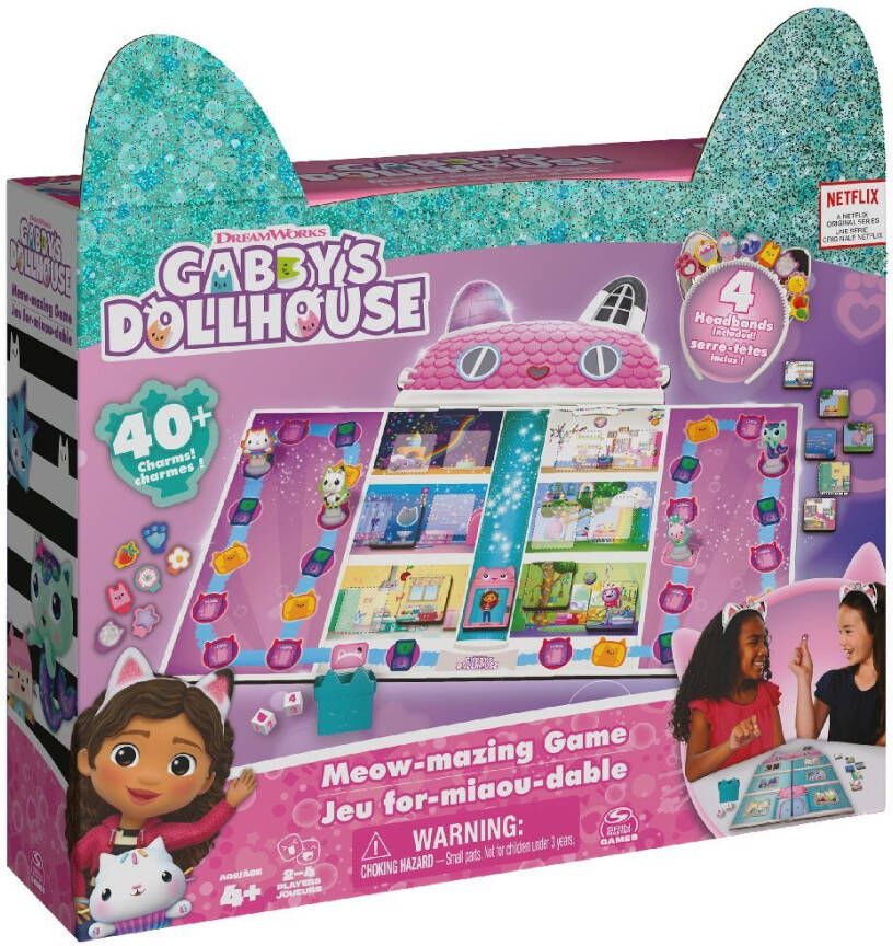 Coppens Gabby&apos;s dollhouse gabby&apos;s bordspel met kattenoren