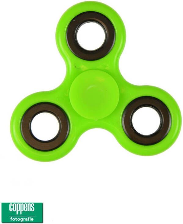 Coppens Hand Fidget Spinner Groen met zwarte binnenkant