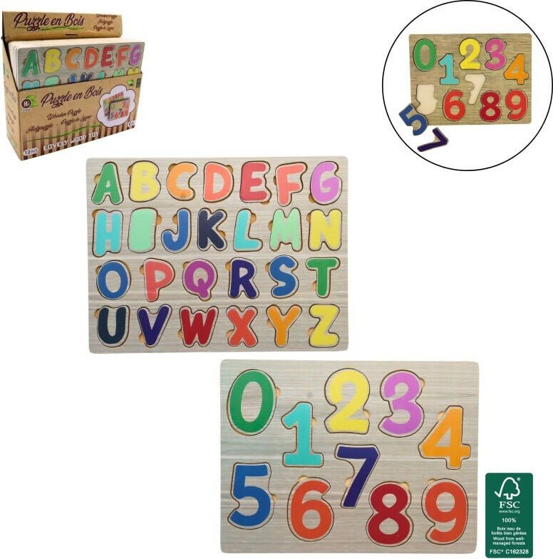 Coppens Houten puzzel letter nummer 30x21cm