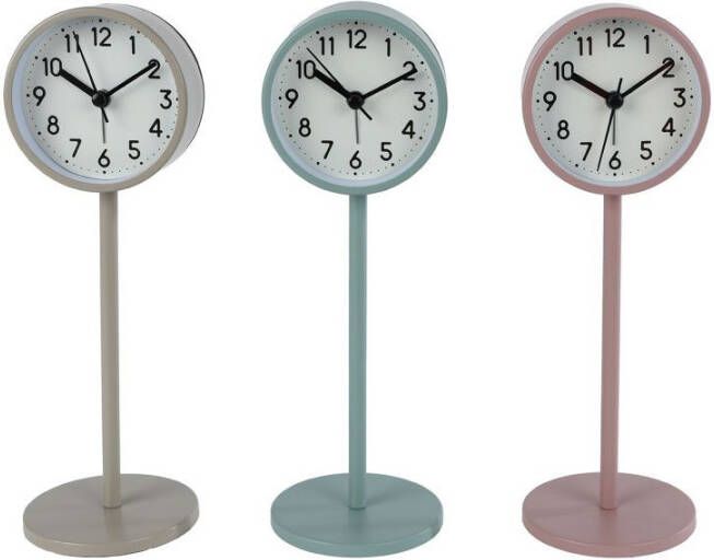 Coppens Klok Rikki L roze groen beige 3 assorti metaal