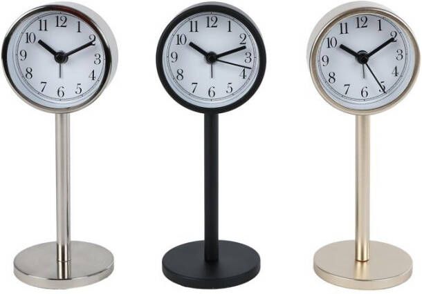 Coppens Klok Rikki S goud zilver zwart 3 assorti metaal 1xLR44in