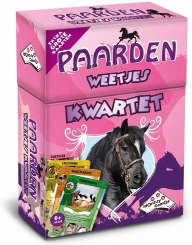 Identity Games Paarden weetjes kwartet kaartspel